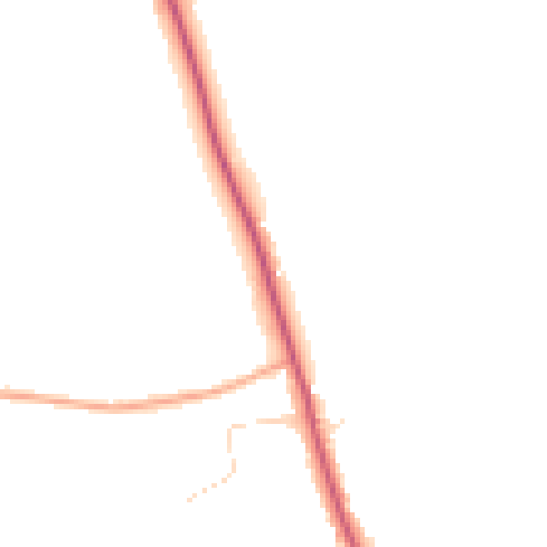 Daytime road noise heatmap for CM3 4HN