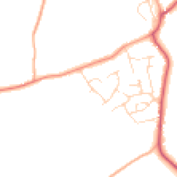 Daytime road noise heatmap for CM3 4HR
