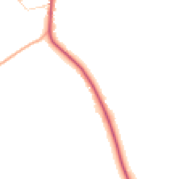 Daytime road noise heatmap for CM3 4HW