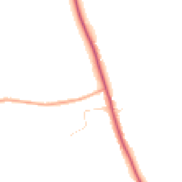 Daytime road noise heatmap for CM3 4JB