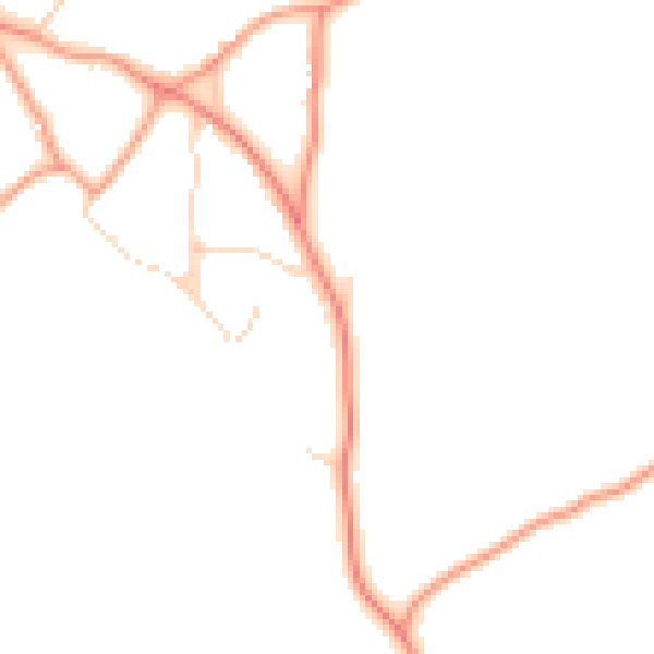 Daytime road noise heatmap for CM3 4JH
