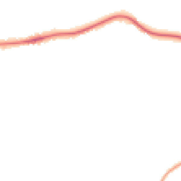 Night-time road noise heatmap for CM3 4LD