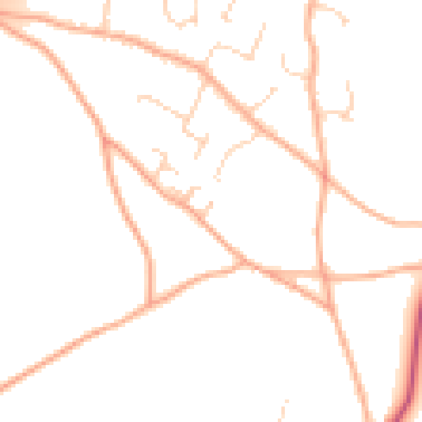 Daytime road noise heatmap for CM3 4NR