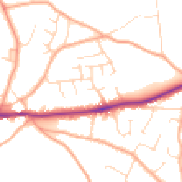 Daytime road noise heatmap for CM3 4RD