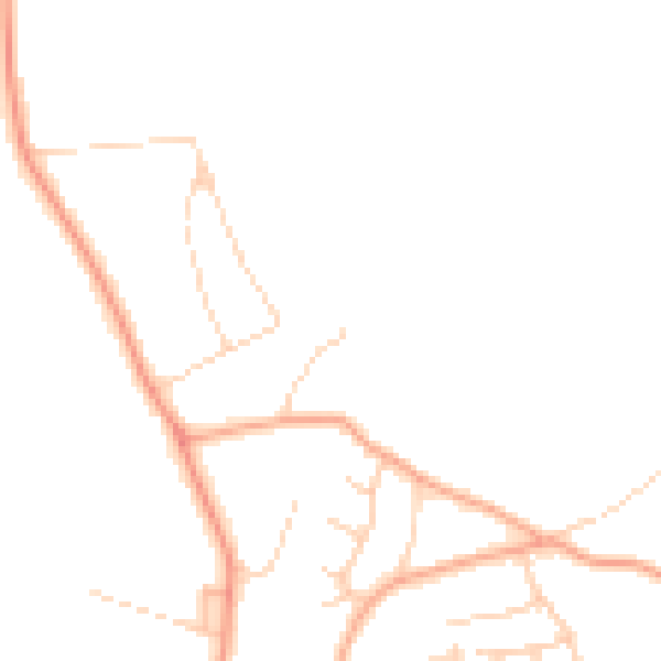 Daytime road noise heatmap for CM3 4UJ
