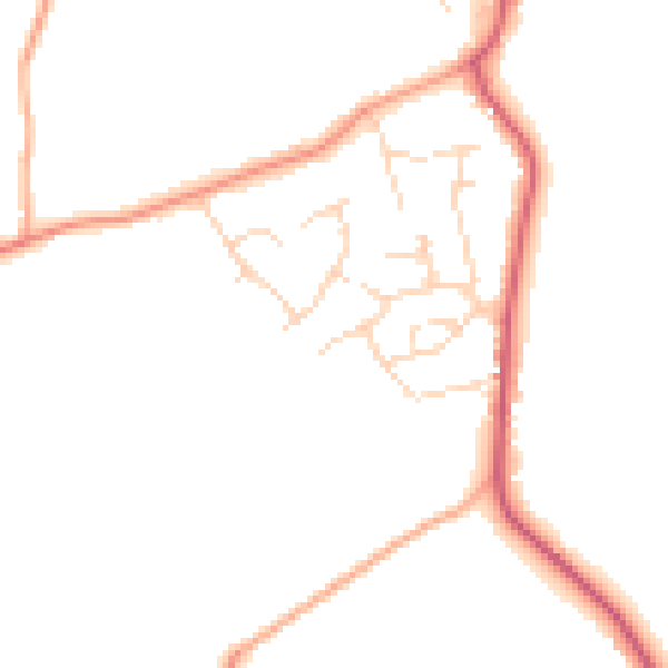 Daytime road noise heatmap for CM3 4XG