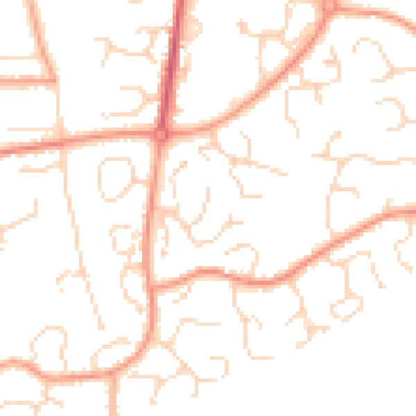 Daytime road noise heatmap for CM3 5GY
