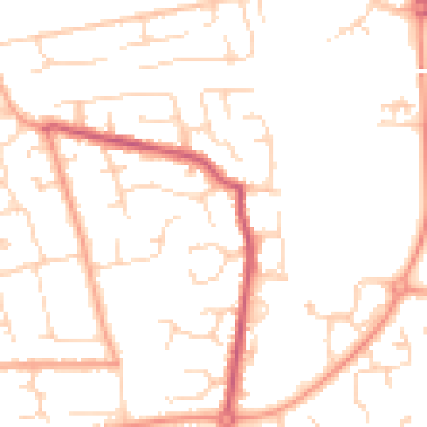 Daytime road noise heatmap for CM3 5LF