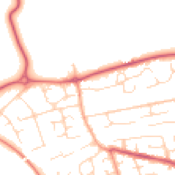 Daytime road noise heatmap for CM3 5SE