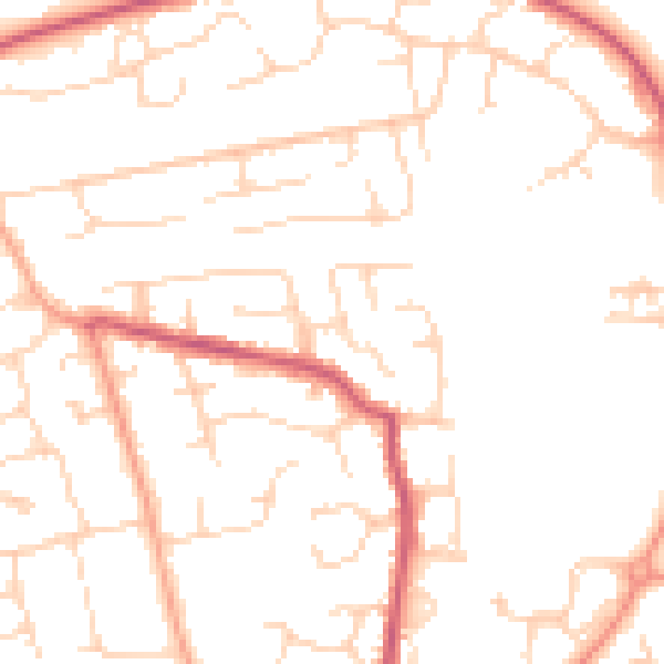 Daytime road noise heatmap for CM3 5SH