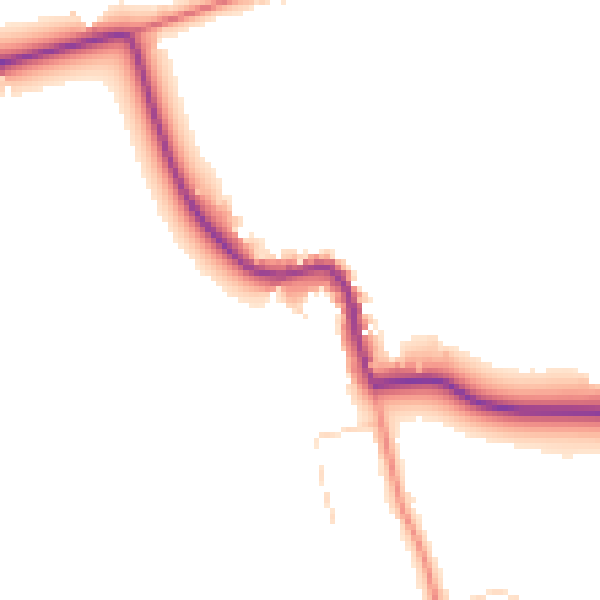 Daytime road noise heatmap for CM3 6BP