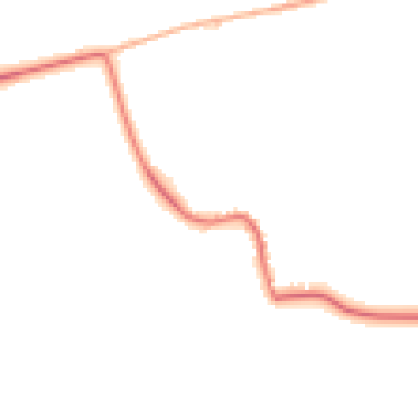 Night-time road noise heatmap for CM3 6BT