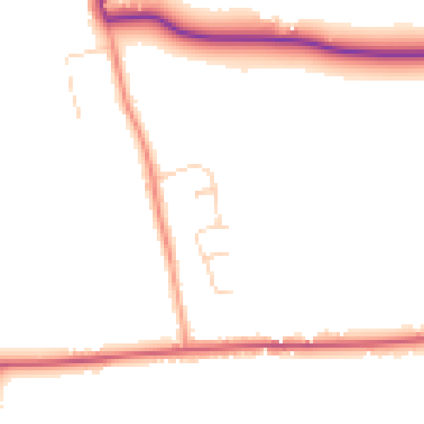 Daytime road noise heatmap for CM3 6DN