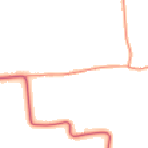 Daytime road noise heatmap for CM3 6DU