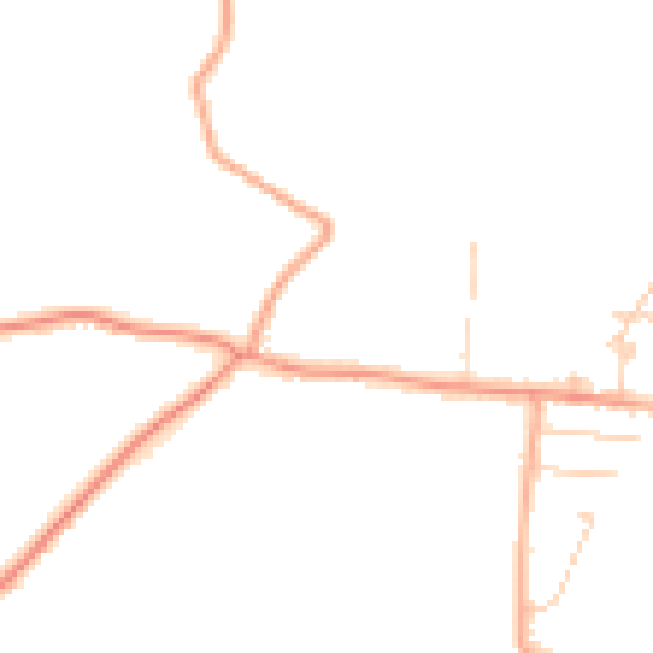 Daytime road noise heatmap for CM3 6FH