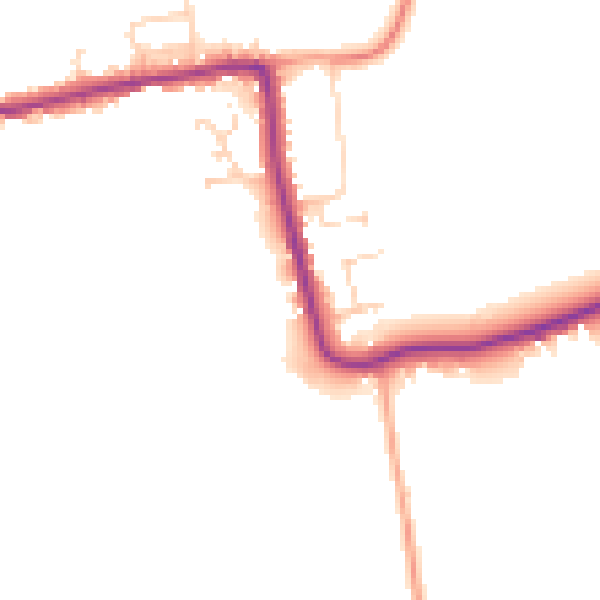 Daytime road noise heatmap for CM3 6FN