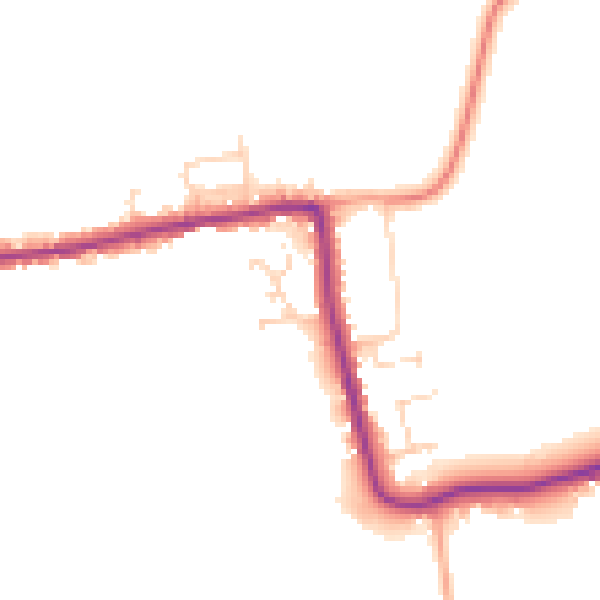 Daytime road noise heatmap for CM3 6HH