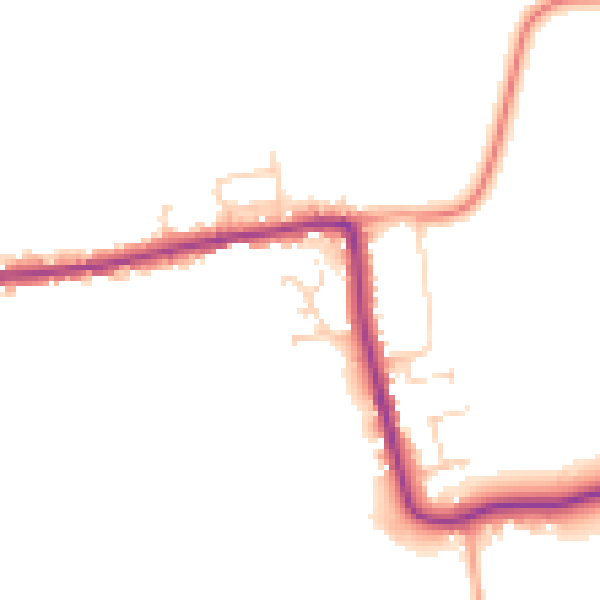Daytime road noise heatmap for CM3 6HL