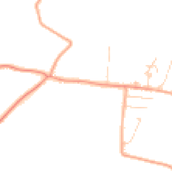 Daytime road noise heatmap for CM3 6JG
