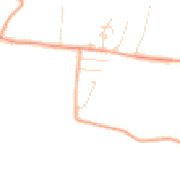 Daytime road noise heatmap for CM3 6JJ