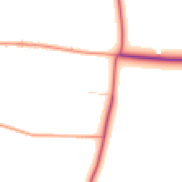 Daytime road noise heatmap for CM3 6NR