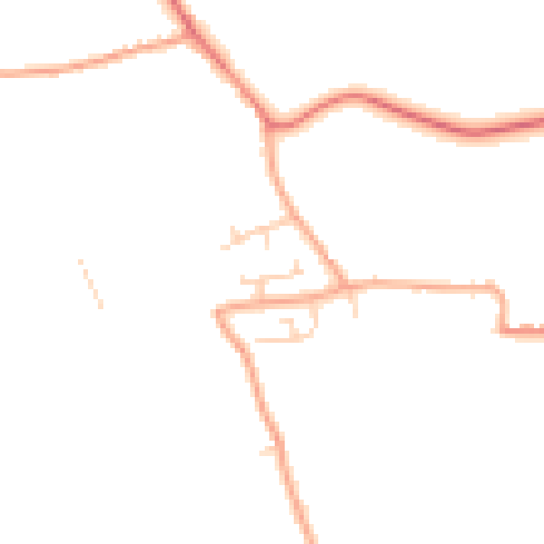 Daytime road noise heatmap for CM3 6NZ