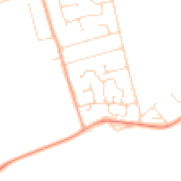 Daytime road noise heatmap for CM3 6TX