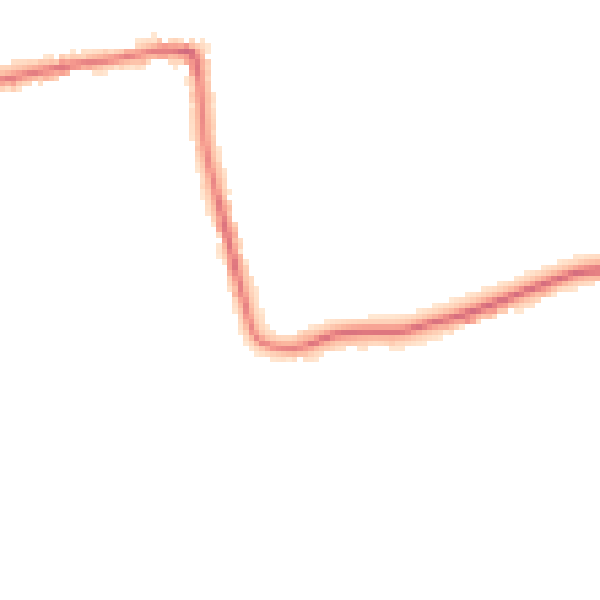 Night-time road noise heatmap for CM3 6XT