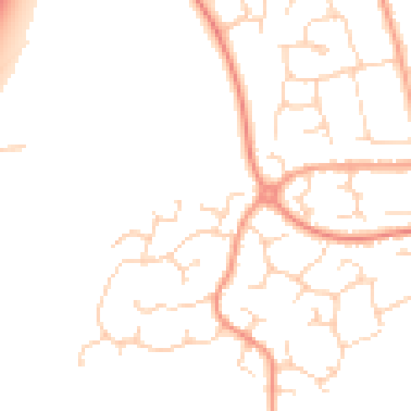 Daytime road noise heatmap for CM3 7AD