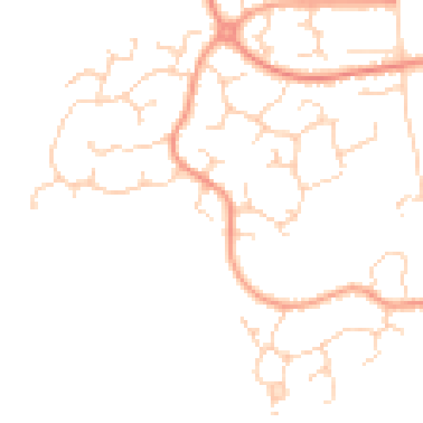 Daytime road noise heatmap for CM3 7AJ