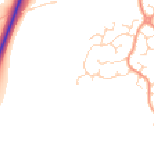 Daytime road noise heatmap for CM3 7AL