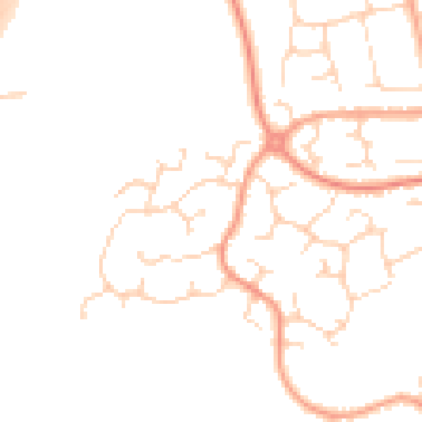 Daytime road noise heatmap for CM3 7AQ