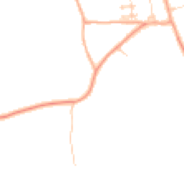 Daytime road noise heatmap for CM3 8BE