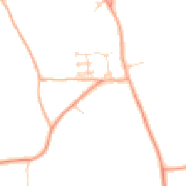 Daytime road noise heatmap for CM3 8BG