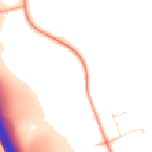 Daytime road noise heatmap for CM3 8DN