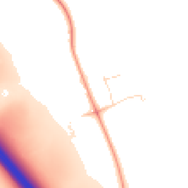 Daytime road noise heatmap for CM3 8DS
