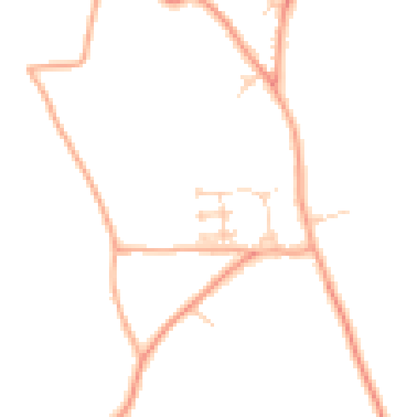 Daytime road noise heatmap for CM3 8UU