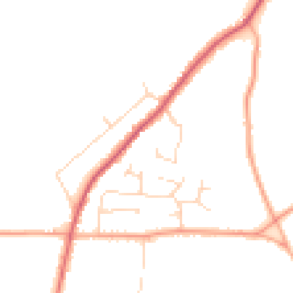 Daytime road noise heatmap for CO2 0BS