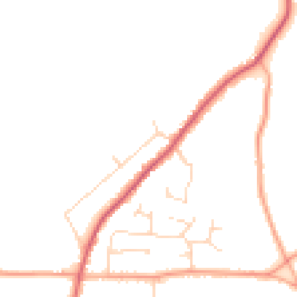 Daytime road noise heatmap for CO2 0ED