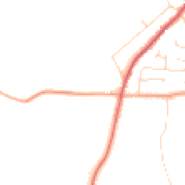 Daytime road noise heatmap for CO2 0EL