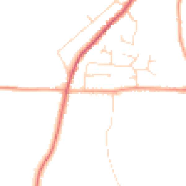 Daytime road noise heatmap for CO2 0JH