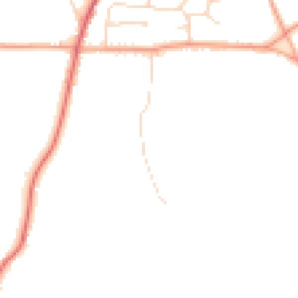 Daytime road noise heatmap for CO2 0JL