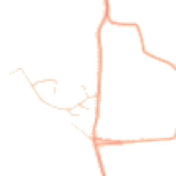 Daytime road noise heatmap for CO2 0LR