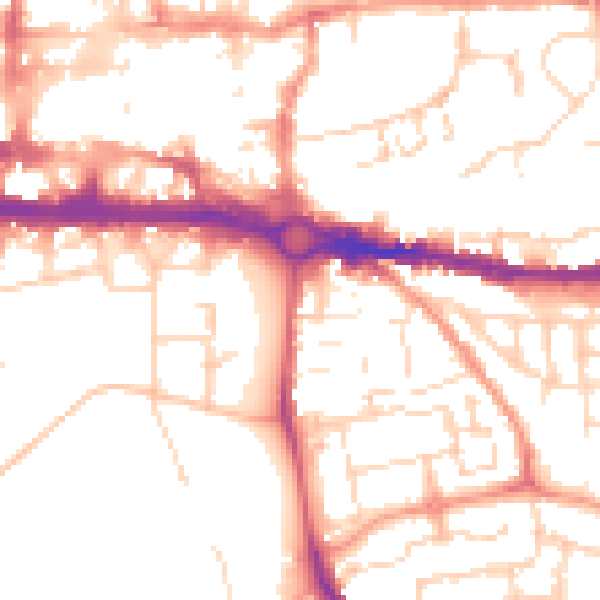Daytime road noise heatmap for CO2 7EX