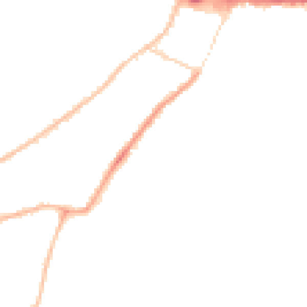 Night-time road noise heatmap for CO2 7NQ