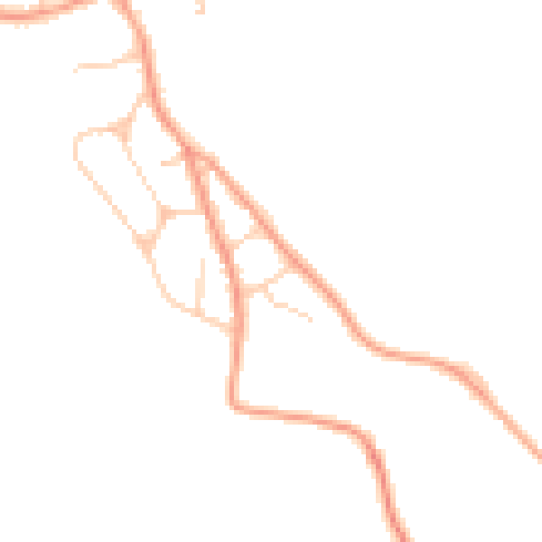 Daytime road noise heatmap for CO2 8EQ