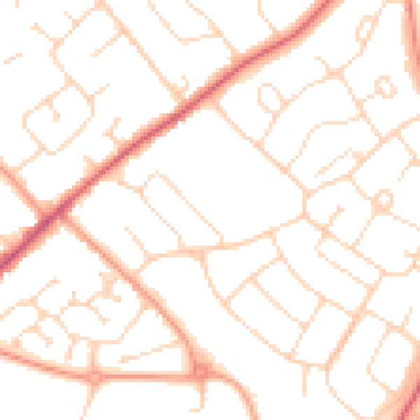 Daytime road noise heatmap for CO2 9DN