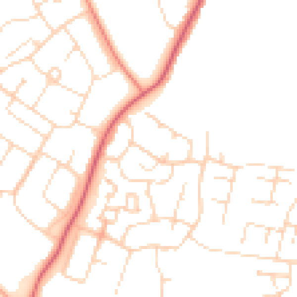 Daytime road noise heatmap for CO2 9LG