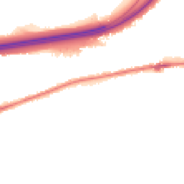 Night-time road noise heatmap for CO3 0AF