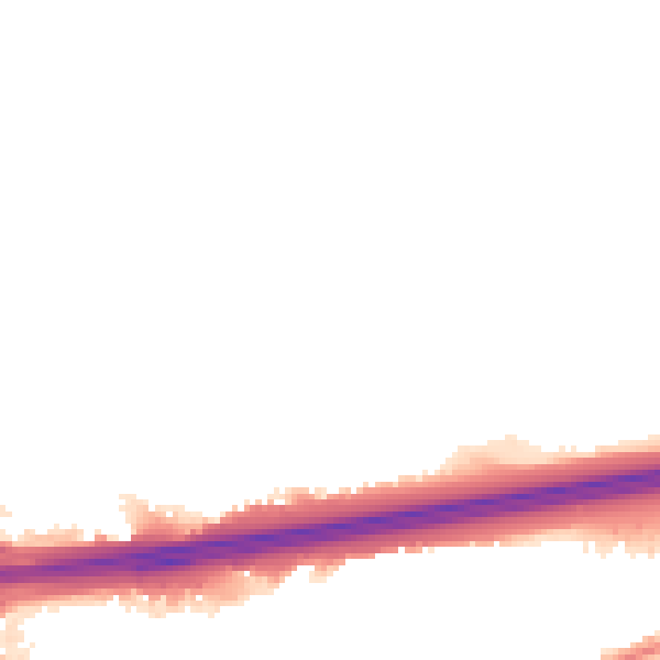 Night-time road noise heatmap for CO3 0AJ